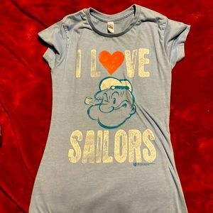 I love sailors Popeye Junior’s T-shirt GUC